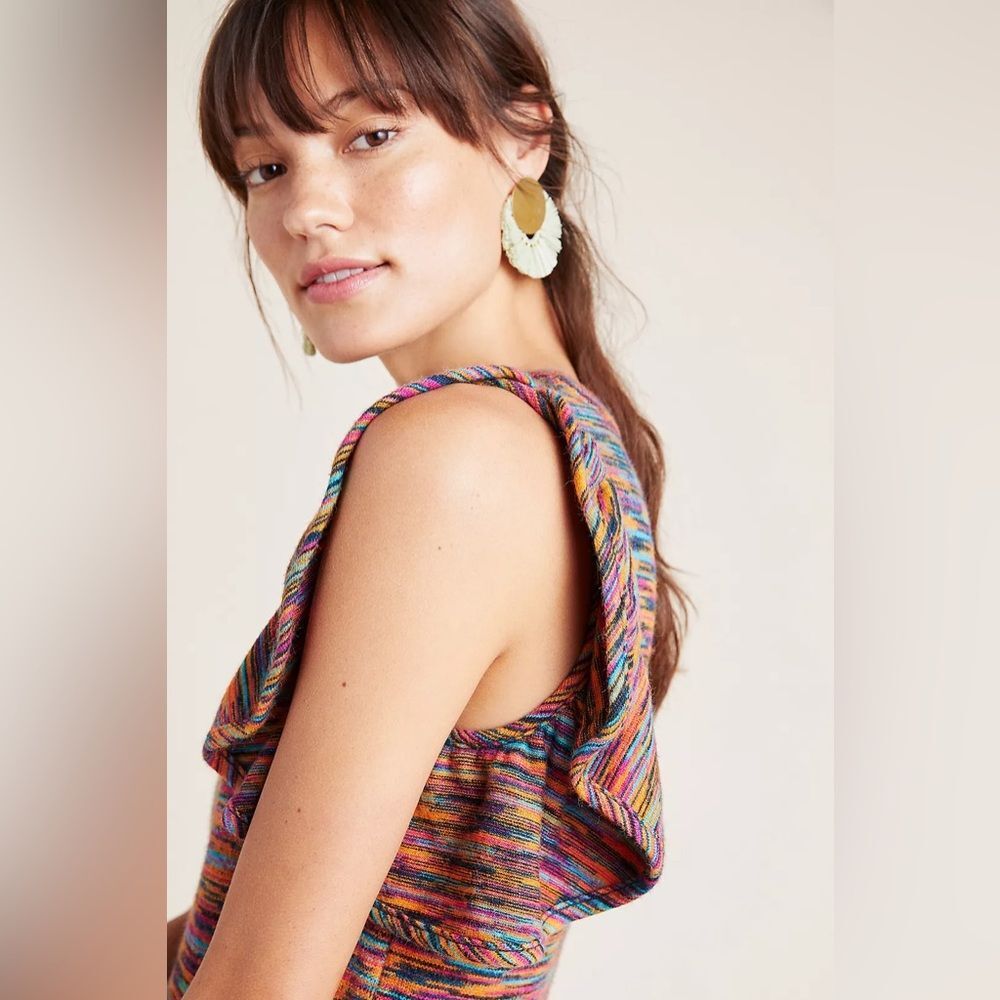 Anthropologie Ruby Flutter-Sleeved Top In Novelty… - image 4